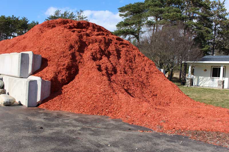 Red Dyed Mulch Delivery or Pickup